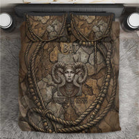 Bat Bedding Set Goddess of the Cosmos Ancient Egyptian Cow Horns Stone
