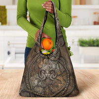 Bat Grocery Bag Goddess of the Cosmos Ancient Egyptian Cow Horns Stone