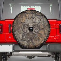 Bat Spare Tire Cover Goddess of the Cosmos Ancient Egyptian Cow Horns Stone