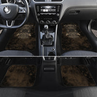 Viking Raven Wolf Vegvisir Car Mats Nordic Runic Engraving Style