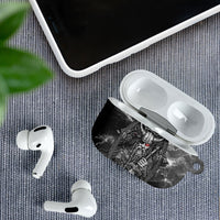 Viking Warrior Raven Axe Vegvisir AirPods Case Odin Warrior Nordic Runic Engraved Illustration Style