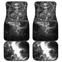Viking Warrior Raven Axe Vegvisir Car Mats Odin Warrior Nordic Runic Engraved Illustration Style