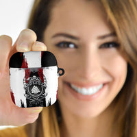 Viking Berserker Bear Valknut Vegvisir AirPods Case Nordic Runic Warrior Engraving Style