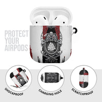 Viking Berserker Bear Valknut Vegvisir AirPods Case Nordic Runic Warrior Engraving Style