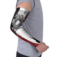 Viking Berserker Bear Valknut Vegvisir Arm Sleeves Nordic Runic Warrior Engraving Style