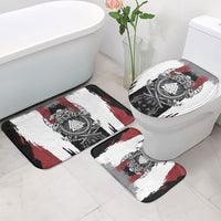 Viking Berserker Bear Valknut Vegvisir Bathroom Set Nordic Runic Warrior Engraving Style