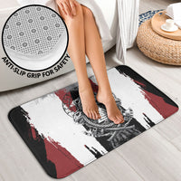Viking Berserker Bear Valknut Vegvisir Bathroom Set Nordic Runic Warrior Engraving Style