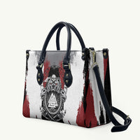 Viking Berserker Bear Valknut Vegvisir Leather Bag Nordic Runic Warrior Engraving Style
