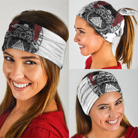 Viking Berserker Bear Valknut Vegvisir Neck Gaiter Nordic Runic Warrior Engraving Style