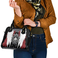 Viking Berserker Bear Valknut Vegvisir Shoulder Handbag Nordic Runic Warrior Engraving Style