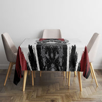 Viking Berserker Bear Valknut Vegvisir Tablecloth Nordic Runic Warrior Engraving Style