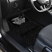 Viking Vegvisir Serpent Rune Cross Car Mats Nordic Knotwork Runic Engraving Style