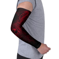 Viking Dragon Longship Helm of Awe Arm Sleeves Nordic Mythology Tribal Engraving Style