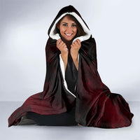 Viking Dragon Longship Helm of Awe Hooded Blanket Nordic Mythology Tribal Engraving Style