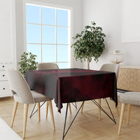 Viking Dragon Longship Helm of Awe Tablecloth Nordic Mythology Tribal Engraving Style