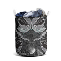 Viking Odin Ravens Wolves Vegvisir Laundry Basket Nordic Knotwork Mythology Engraving Style