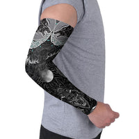 Viking Odin Ravens Wolves Vegvisir Arm Sleeves Nordic Knotwork Mythology Engraving Style