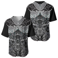 Viking Odin Ravens Wolves Vegvisir Baseball Jersey Nordic Knotwork Mythology Engraving Style
