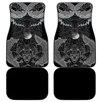 Viking Odin Ravens Wolves Vegvisir Car Mats Nordic Knotwork Mythology Engraving Style