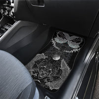 Viking Odin Ravens Wolves Vegvisir Car Mats Nordic Knotwork Mythology Engraving Style
