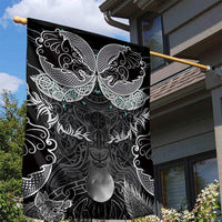 Viking Odin Ravens Wolves Vegvisir Garden Flag Nordic Knotwork Mythology Engraving Style