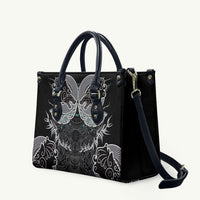 Viking Odin Ravens Wolves Vegvisir Leather Bag Nordic Knotwork Mythology Engraving Style