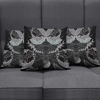 Viking Odin Ravens Wolves Vegvisir Pillow Cover Nordic Knotwork Mythology Engraving Style