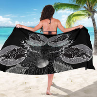 Viking Odin Ravens Wolves Vegvisir Sarong Nordic Knotwork Mythology Engraving Style