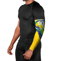 Personalized Brazil Soccer Football Jaguar Arm Sleeves Christ The Redeeme - Soccer Mascot With Carnival Vibes