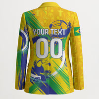 Personalized Brazil Soccer Football Jaguar Blazer Christ The Redeeme - Soccer Mascot With Carnival Vibes