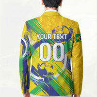 Personalized Brazil Soccer Football Jaguar Blazer Christ The Redeeme - Soccer Mascot With Carnival Vibes