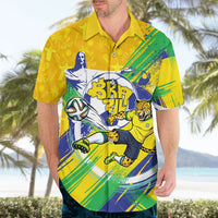 Personalized Brazil Soccer Football Jaguar Hawaiian Shirt Christ The Redeeme - Soccer Mascot With Carnival Vibes