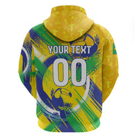Personalized Brazil Soccer Football Jaguar Hoodie Christ The Redeeme - Soccer Mascot With Carnival Vibes