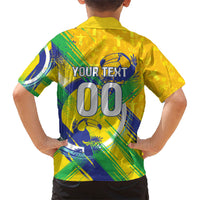 Personalized Brazil Soccer Football Jaguar Kid Hawaiian Shirt Christ The Redeeme - Soccer Mascot With Carnival Vibes