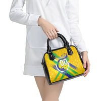 Personalized Brazil Soccer Football Jaguar Shoulder Handbag Christ The Redeeme - Soccer Mascot With Carnival Vibes