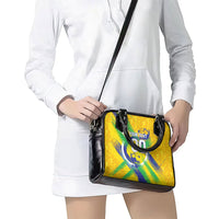 Personalized Brazil Soccer Football Jaguar Shoulder Handbag Christ The Redeeme - Soccer Mascot With Carnival Vibes