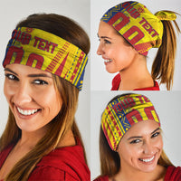 Personalized Colombia Soccer Neck Gaiter Floral Folk Pattern - Retro Football Player Art