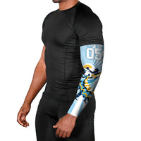 Personalized Uruguay Soccer Arm Sleeves Cultural Dance Drums Sun Emblem Dynamic Flag