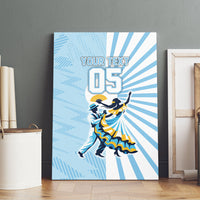 Personalized Uruguay Soccer Canvas Wall Art Cultural Dance Drums Sun Emblem Dynamic Flag