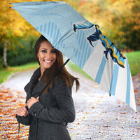 Personalized Uruguay Soccer Umbrella Cultural Dance Drums Sun Emblem Dynamic Flag