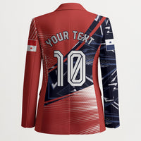 Personalized Panama Football Blazer Los Canaleros Harpy Eagle Mascot - National Flag Colors