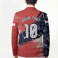 Personalized Panama Football Blazer Los Canaleros Harpy Eagle Mascot - National Flag Colors