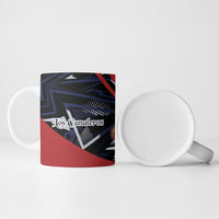 Personalized Panama Football Ceramic Mug Los Canaleros Harpy Eagle Mascot - National Flag Colors
