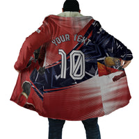 Personalized Panama Football Cloak Los Canaleros Harpy Eagle Mascot - National Flag Colors