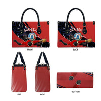 Personalized Panama Football Leather Bag Los Canaleros Harpy Eagle Mascot - National Flag Colors