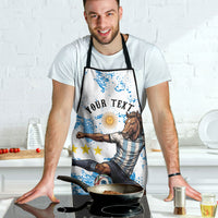 Personalized La Seleccion Argentina Soccer Apron Football Sun Of May Athletic Horse Mascot - Distressed Grunge Art