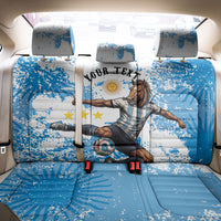 Personalized La Seleccion Argentina Soccer Back Car Seat Cover Football Sun Of May Athletic Horse Mascot - Distressed Grunge Art