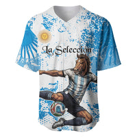 Personalized La Seleccion Argentina Soccer Baseball Jersey Football Sun Of May Athletic Horse Mascot - Distressed Grunge Art