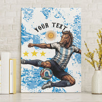 Personalized La Seleccion Argentina Soccer Canvas Wall Art Football Sun Of May Athletic Horse Mascot - Distressed Grunge Art