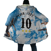 Personalized La Seleccion Argentina Soccer Cloak Football Sun Of May Athletic Horse Mascot - Distressed Grunge Art